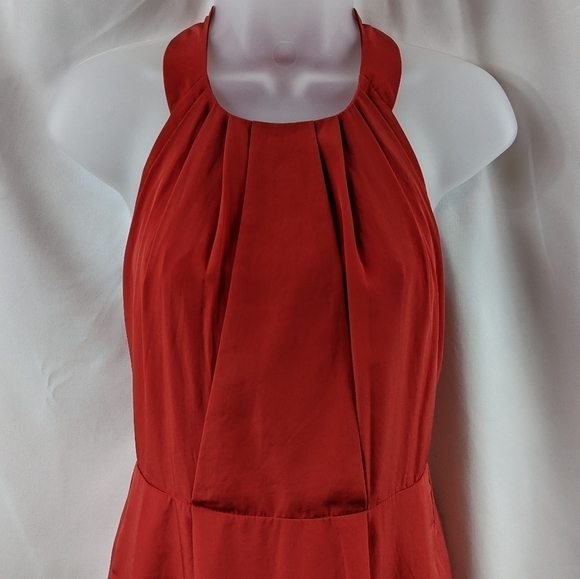 BCBGERATION Pleated Halter Style Dress Sz 2 - Picture 3 of 15